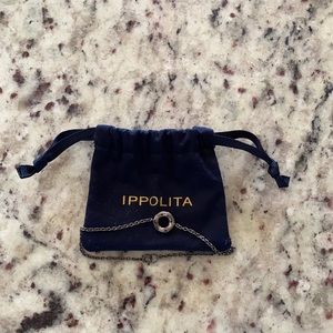 Ippolita sterling silver wavy disc bracelet.